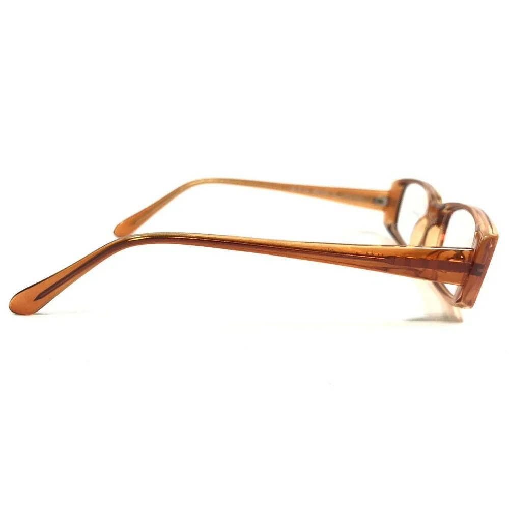 Capri Eyeglasses Frames U-14 BROWN Clear Rectangular Full Rim 48-18-140